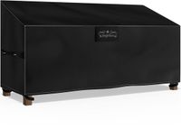 Kingsleeve Housse de protection pour banc de jardin – 163x66xH63/89 cm imperméable – Noir