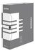 DONAU 7661301FSC-13 opbergdoos, archiefbox van gerecycled karton, stabiele archiefdoos, verpakking van 20 stuks, A4/100 mm/B, rugbreedte, kleur: grijs, FSC®-gecertificeerd