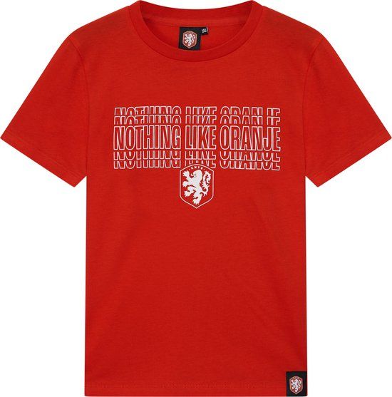 KNVB Nederlands Elftal T-Shirt Kids - Maat 140 - Oranje - Katoen - Unisex