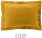 douceur d'intérieur Percale Kussenslopen 50 x 70 cm Katoen Geel Effen