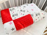 Babydeken, patchworkdeken, 100% katoen (80 x 120 cm), superzacht en wollig, behaaglijke knuffeldeken voor je baby