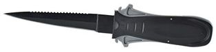 Seacsub Seac Sharp Veiligheidsmes voor onderwaterharpoenvissen, zwarte beschermlaag, 9 cm lang