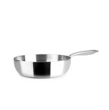Ibili Triply Natural Koekenpan 32 Cm Zilver