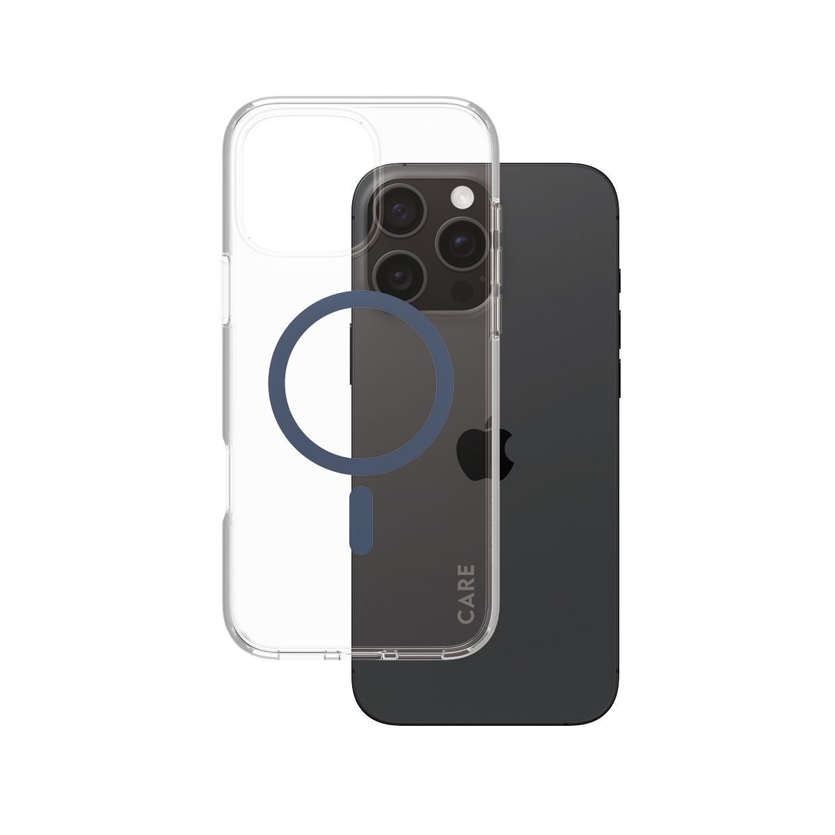 CARE by PanzerGlass Flagship Case - Transparant Urban Combat w. - Blauw MagSafe iPhone 16 Pro Max