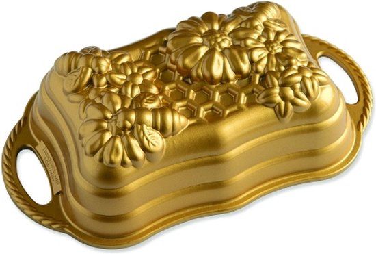 Nordic Ware Honeycomb Loaf Pan - Gold - 28.5cm