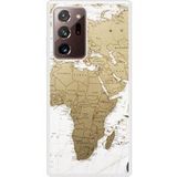 Samsung Bedrukt siliconen hoesje compatibel met Galaxy Note 20 Ultra Map Europe Afrique