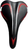 Hbs Fietszadel Zwart - Rood