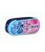 Seven Lilo & Stitch School Round Plus Pennenetui, lichtblauw en roze, ovaal etui met elastieken en tas voor pennen, potloden en accessoires, basisschool en middelbare school, meisjes en meisjes