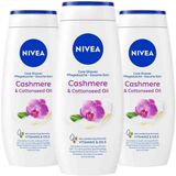 NIVEA Douchecrème Cashmere & Cotton Seed Oil - 3 x 250 ml - Voordeelverpakking