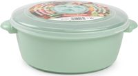 PLASTICFORTE Magnetronschaal met deksel/ventiel - 1,5L - lichtgroen - kunststof - BPA vrij