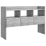 VidaXL Dressoir, 105x30x70 cm, bewerkt hout, betongrijs