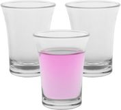 MPDrink Shotglas - 6x - SAN kunststof - 2,5 cl - onbreekbaar - herbruikbaar - shotglazen