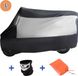 Housse de moto universelle L - Housse de moto pour extérieur 220 x 95 x 110 cm - Housse de scooter imperméable pour extérieur + sac de rangement + masque facial supplémentaire - Argent