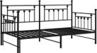 vidaXL Bedframe voor een daybed zwart 90 x 190 cm staal