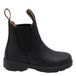 Bisgaard leren enkelboots met profielzool - zwart