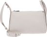 Coccinelle Leren Schoudertas Bishop Mini Bag Grained Leather Lambskin White Crème