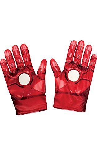 Rubie's Officiële kostuumhandschoenen Iron Man, Marvels Avengers – samen onoverwinnbaar, voor kinderen, eenheidsmaat