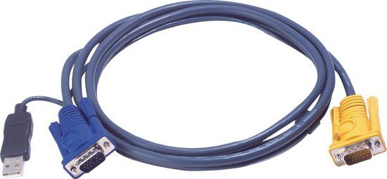 ATEN 2L-5206UP KVM Cable - VGA Male / USB-A Male - 6.0 m
