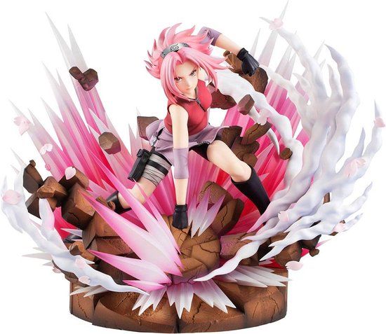 MegaHouse Naruto Gals PVC Statue DX Haruno Sakura Version 3 27 cm Beeld