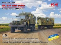 ICM Modelbouwpakket Militaire voertuigen - 72817 ZiL-131 met Trailer - Armed Forces of Ukraine Plastic - 1:72 - Modelbouw