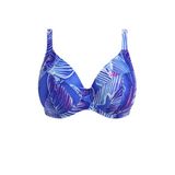 Elomi Maluku Island blauw niet-voorgevormde beugel bikinitop