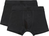 Ten Cate Basics organic cotton stretch shorts zwart 2 pack voor Jongens | Maat 122/128