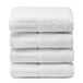 Top Towel - 4 witte hotelhanddoeken - badhanddoeken - grote badhanddoeken - 100% katoen - wit - 50 x 100 cm