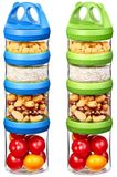 Récipients alimentaires portables - Empilables et hermétiques pour snacks et boissons