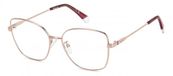 Polaroid PLD D521/G Pink 55/16/145 Cat Eye Metal Frame Women's Eyeglasses