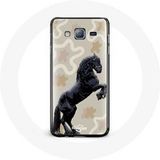 Maniacase Etui voor Samsung Galaxy J3 2016 Friese paardenrace