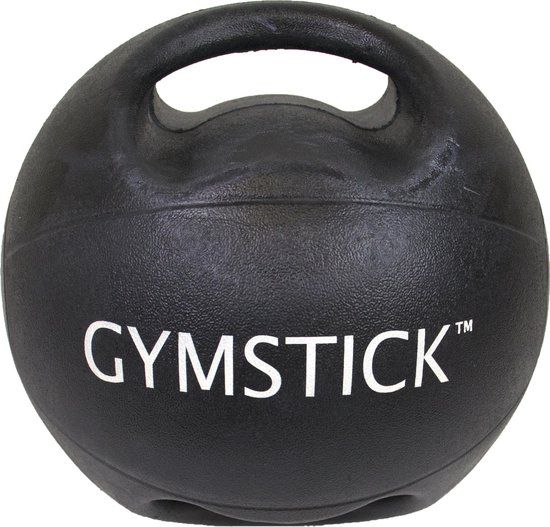 Gymstick Medicijnbal met Handvaten - 4 kg - Zwart/Grijs