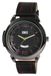 Qbos Montre homme, analogique, quartz, noir/rouge, noir, bracelet, noir, cordon.