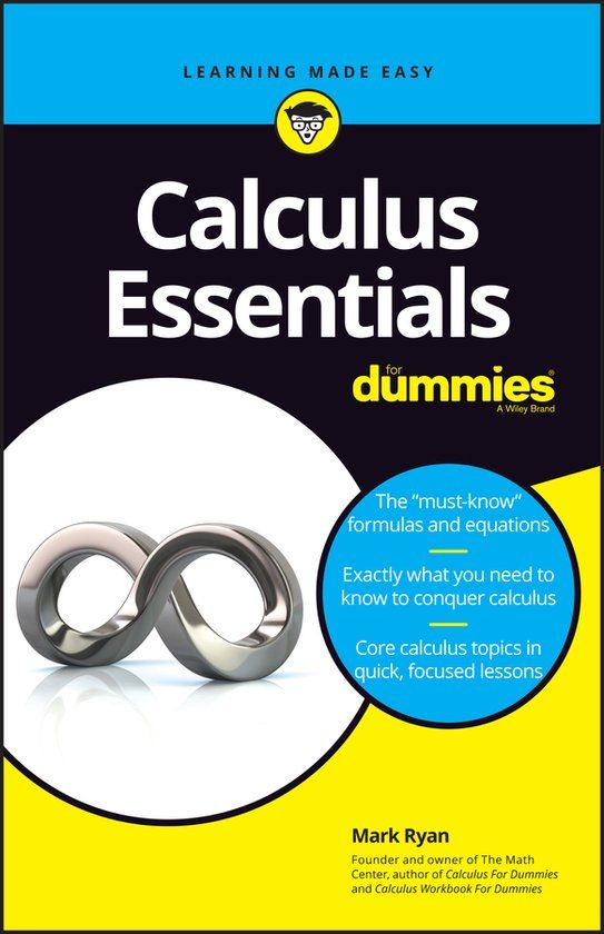 Calculus For Dummies Calculus Essentials For Dummies Paperback