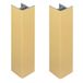 cyclingcolors 2 x connectoren voor plint, 150 mm, goudkleur
