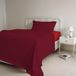 Italian Bed Linen Natural Color Beddengoedset, 100% katoen, rood/bordeaux, klein dubbel