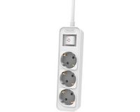 Philips tafelcontactdoos 3 voudig met schakelaar wit