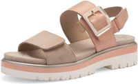 ara Sandaal Malaga shell abricot Vrouwen Platte sandalen Leer Roze Maat 39 Lente/Zomer 2026