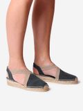 Toni Pons VERDI-V | Vegan katoenen espadrilles voor dames - Zwart, maat 37