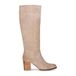 Poelman Fleur suède laarzen beige