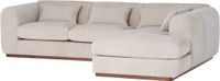 WOOOD Brenvo Hoekbank Rechts - Structure Velvet - Zand