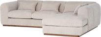 WOOOD Brenvo Hoekbank Rechts - Structure Velvet - Zand