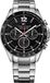 Tommy Hilfiger 1791104 Analoog kwartshorloge voor heren, met roestvrijstalen armband, zilver/zwart, Armband