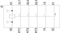 Siemens 3RT2025-1AL20 Contactor 3x NO 690 V/AC