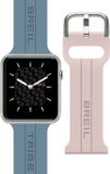 Breil SBT-X Vrouwen Polshorloge Analoog Zwart Zilverkleurig Staal Siliconen Blauw