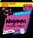 Ninjamas Pampers Ninjamas - Pyjama Pants Nacht - Meisje - 4/7 jaar - Mega Pack - 30 luierbroekjes