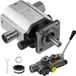 VEVOR Hydraulische Houtsplijterpompset, 16 Gpm, 2-Traps 4000 Psi Aluminium Hydraulische Tandwielpomp, met Klep 1" Inlaat 1/2" Npt Uitlaat 3600 Rpm, voor Kleine Motorsteun Houtsplijter