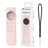 Apple TV Remote Housse de protection en silicone PT167 - Rose
