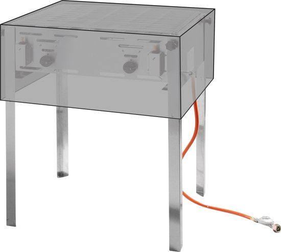 Hendi Afdekhoes - Barbecuehoes voor Gasbarbecue Grill Master Maxi - Grijs