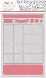 Aladine Bullet Journal stencil A5 kalender sjabloon creatief