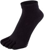 TOETOE Yoga & Pilates Grip Enkel teensokken - Zwart - 40-43